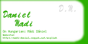daniel madi business card
