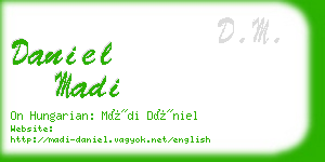 daniel madi business card